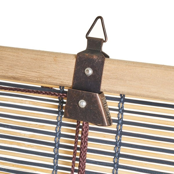 Mėlynai rudos spalvos bambuko ritininės žaliuzės 90x180 cm Natural Life - Casa Selección-image-3