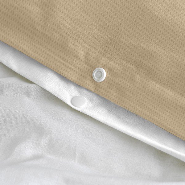 Viengulis antklodės užvalkalas iš medvilnės juodos ir baltos spalvos/rudos spalvos 140x200 cm Blush sand – Blanc-image-4