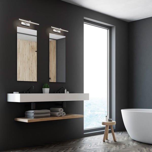 Sidabrinės spalvos LED sieninis šviestuvas Baabe - Fischer & Honsel-image-2