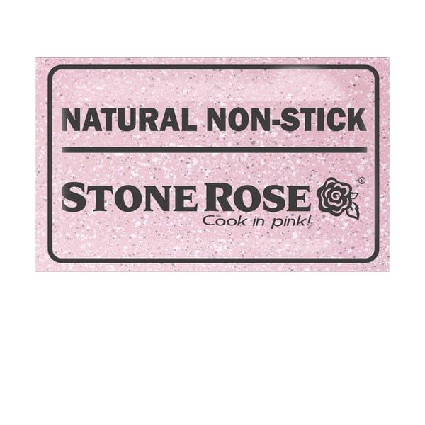 Bisetti Stonerose Casseruola rožinis puodas su dangčiu, ø 24 cm-image-2