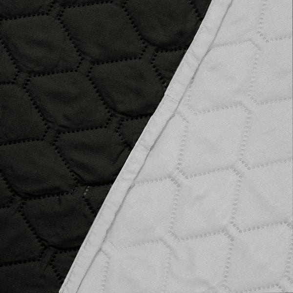 Juodai pilka dvipusė mikropluošto lovatiesė DecoKing Axel, 260 x 280 cm-image-3