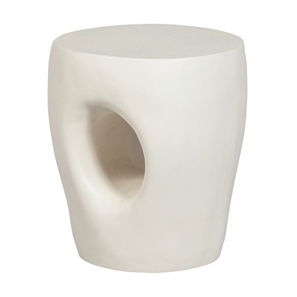 Iš plastiko apvalios formos sodo šoninis staliukas ø 40 cm Mica – WOOOD