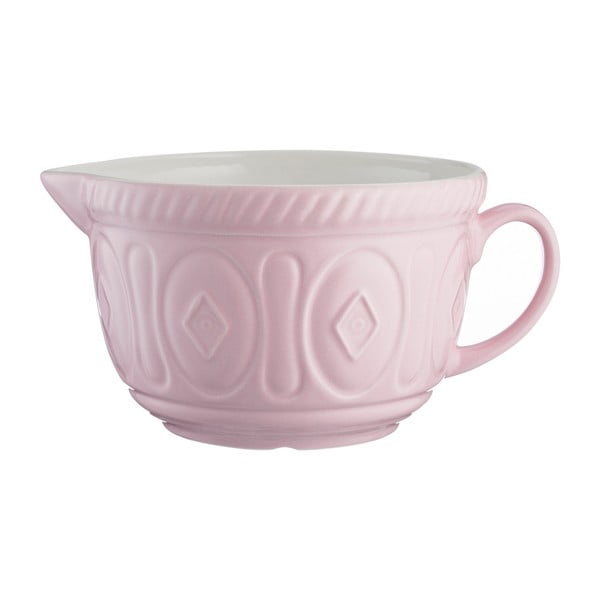 Ledo rožinės spalvos keramikos indas su piltuvėliu "Mason Cash Batter", 2 l
