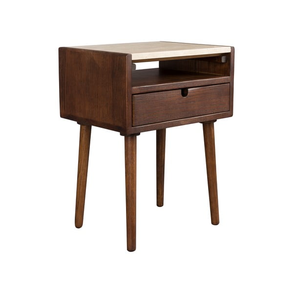 Rudos spalvos naktinis staliukas Arda – Dutchbone-image-2