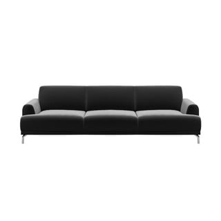 Tamsiai pilka aksominė sofa MESONICA Puzo, 240 cm