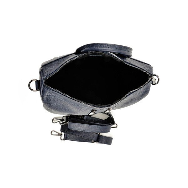Tamsiai pilka odinė kuprinė Luisa Vannini Tara-image-1