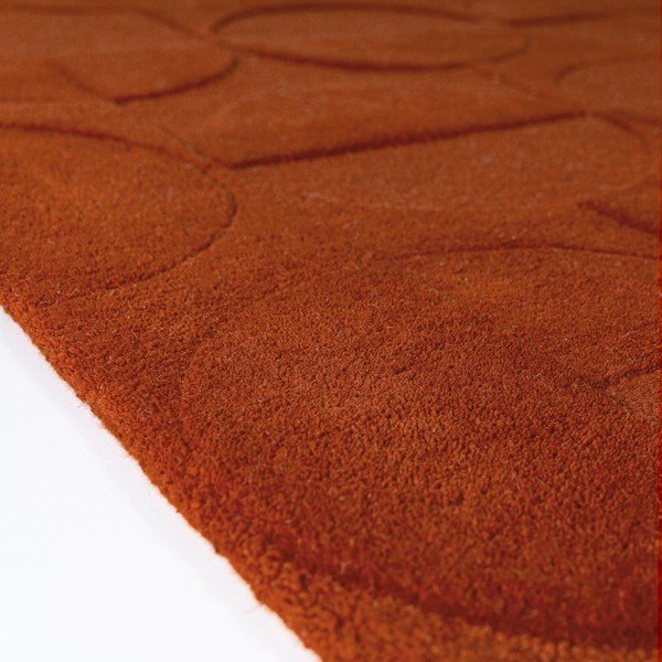 Rankų darbo terakotos spalvos iš vilnos kilimas 120x170 cm Gigi – Flair Rugs-image-4