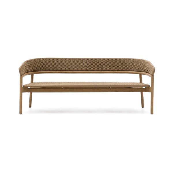 Smėlio spalvos/natūralios spalvos iš akacijos masyvo sodo sofa Arinella – Kave Home-image-4
