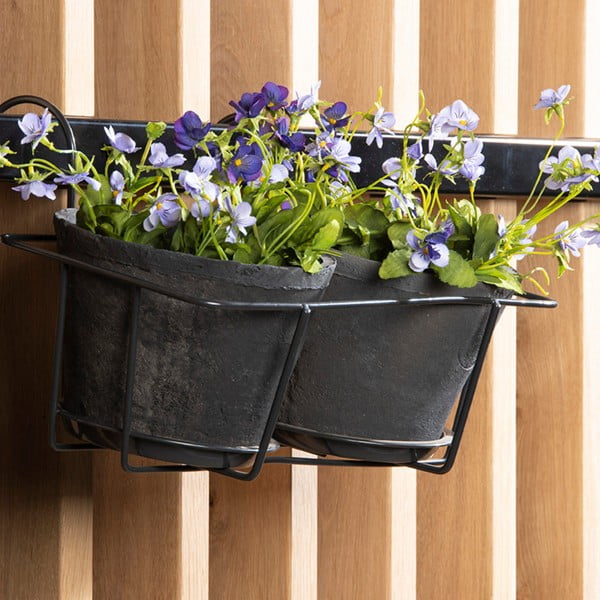 Iš metalo gėlių vazono laikiklis Duo – Esschert Design-image-2