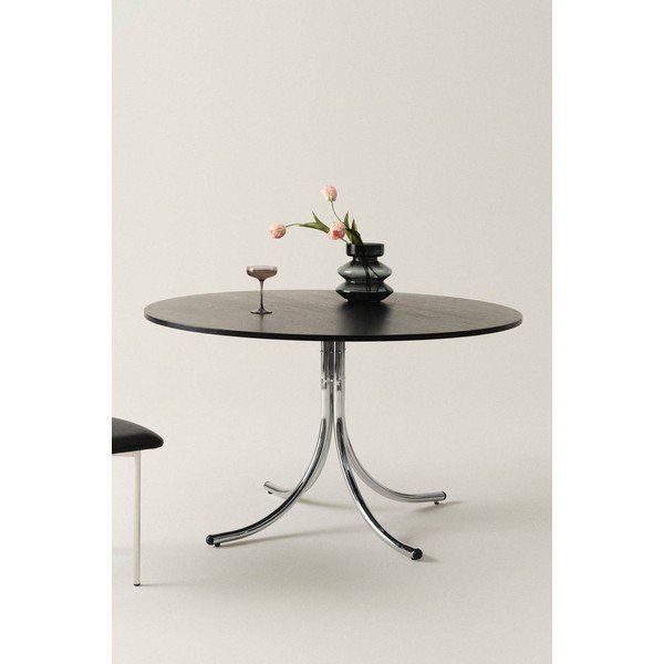 Iš metalo apvalios formos valgomojo stalas ø 130 cm Chipley – Jotex-image-2