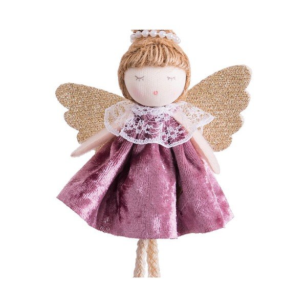 Iš tekstilės eglutės papuošimas 14 cm Angel – Casa Selección-image-1