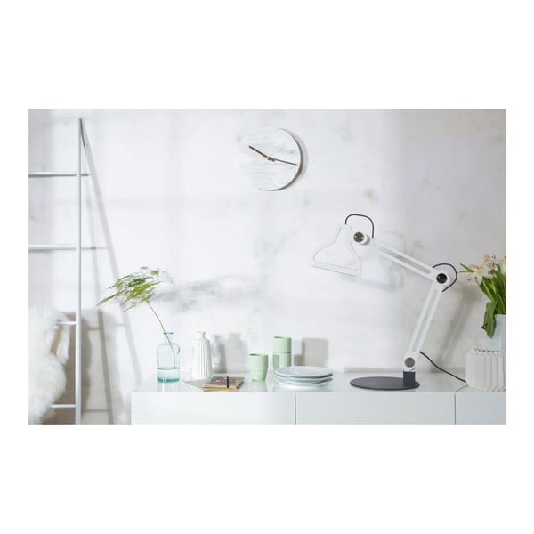 Baltas marmurinis sieninis laikrodis Zuiver-image-1