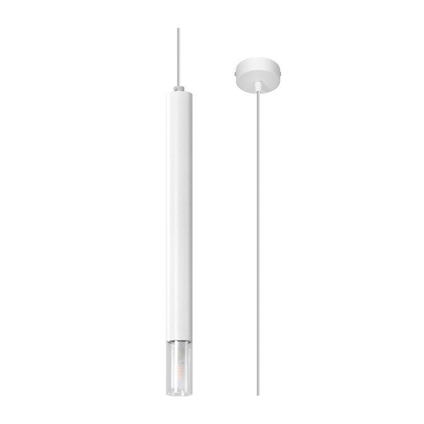 Baltos spalvos iš metalo kabantis šviestuvas ø 8 cm Vittoria – Sollux