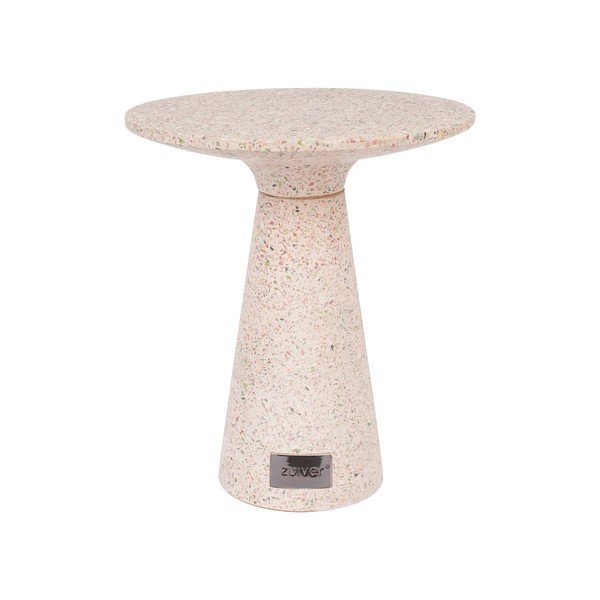 Zuiver Victoria rožinės spalvos lauko kavos staliukas, ø 41 cm