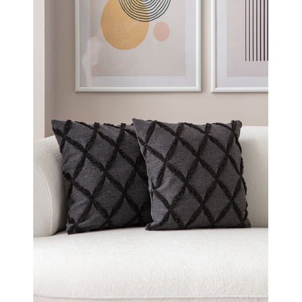 Dekoratyviniai pagalvių užvalkalai 2 vnt. 43x43 cm Tuffet – Mioli Decor-image-2