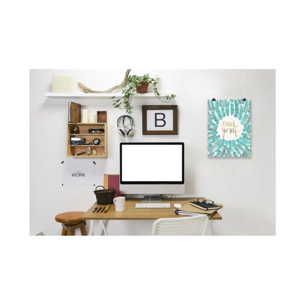 Plakatas Americanflat Treat Yo Self Turquoise, 30 x 42 cm-image-2