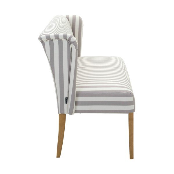 Pilkos ir baltos spalvos minkštas suoliukas Max Winzer Hendrick-image-3