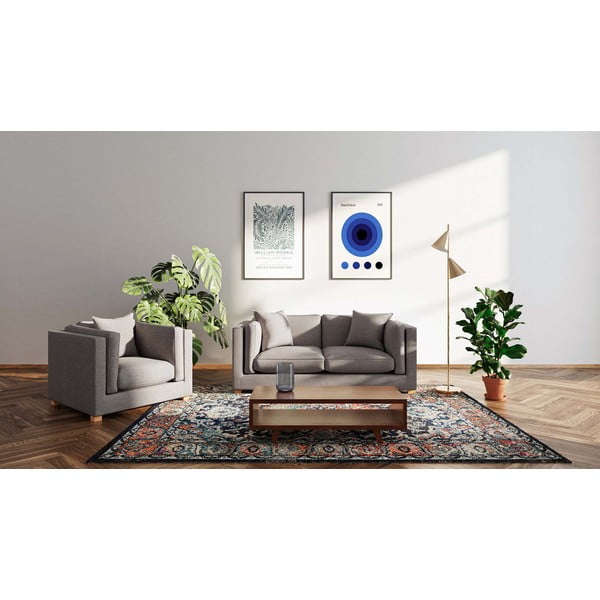 Sofa šviesiai pilkos spalvos 195 cm Pomo – Ame Yens-image-1