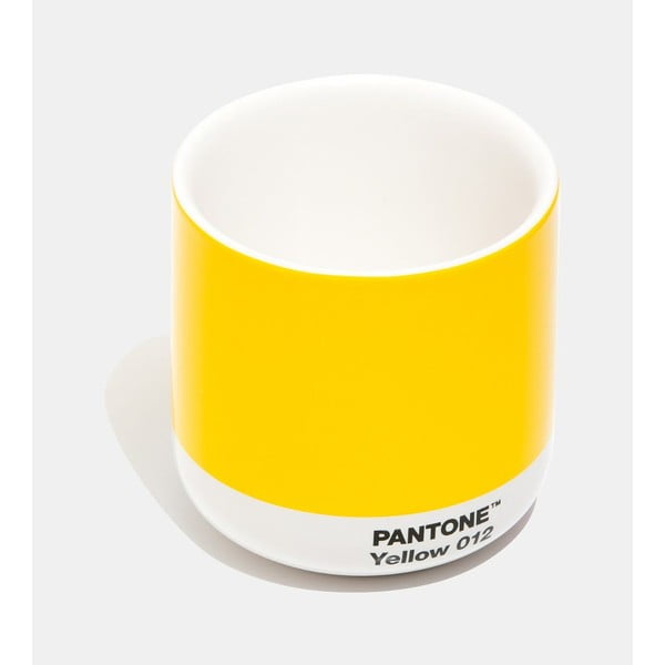 Geltonas keraminis termopuodelis Pantone Cortado, 175 ml