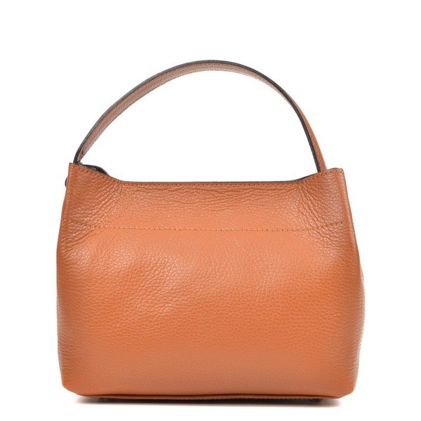 Cognac Brown Leather Isabella Rhea Lock Cognac rankinė-image-4