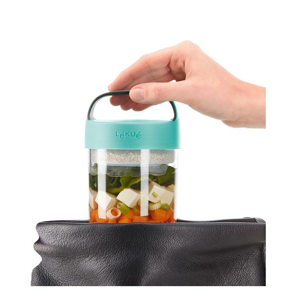 Sriubos indelis su turkio spalvos dangteliu Lékué To Go, 600 ml-image-3