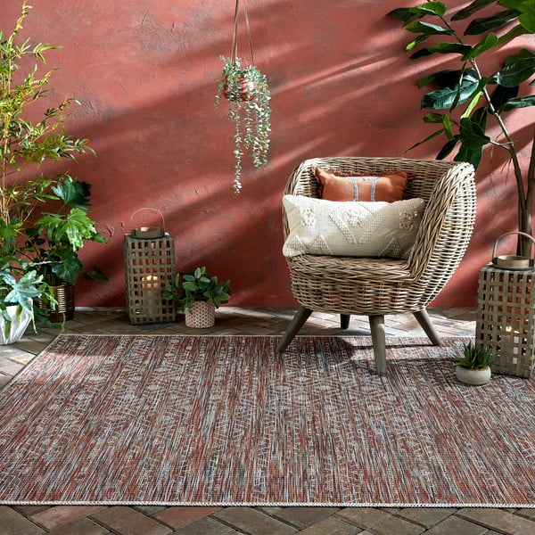 Rausvas lauko kilimas Flair Rugs Sunset, 200 x 290 cm-image-1