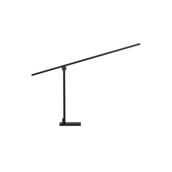 Matinės juodos spalvos iš metalo stalinis šviestuvas LED su sulankstoma konstrukcija/su pritemdymo funkcija (aukštis 47 cm) Tenso – Nova Luce