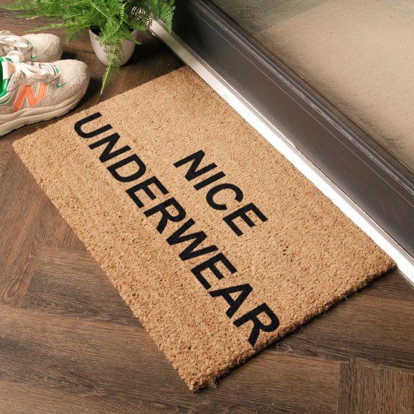 Iš kokoso pluošto grindų kilimėlis 40x60 cm Nice Underwear – Artsy Doormats-image-1