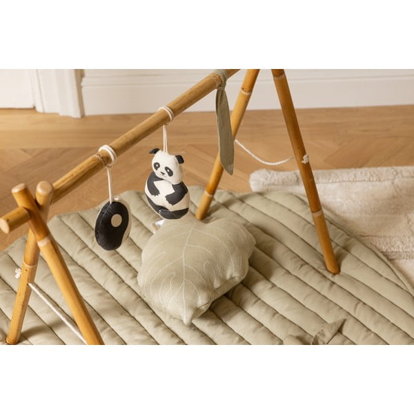 Vaikų žaidimų kilimėlis žalios spalvos/kreminės spalvos Bamboo Leaf – Lorena Canals-image-1