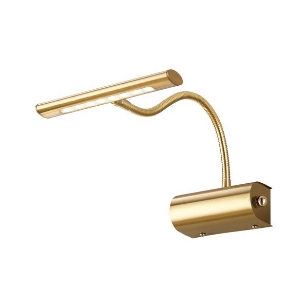 Žalvario spalvos sieninė lempa LED su sulankstoma konstrukcija/su pritemdymo funkcija Curtis – Trio