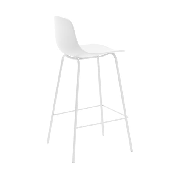 Baltos spalvos iš plastiko baro taburetė (sėdynės aukštis 67,5 cm) Whitby – Unique Furniture-image-4