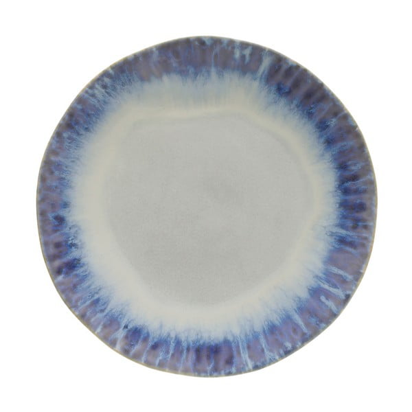 Mėlyna ir balta akmens masės lėkštė Costa Nova Brisa, ⌀ 26,5 cm