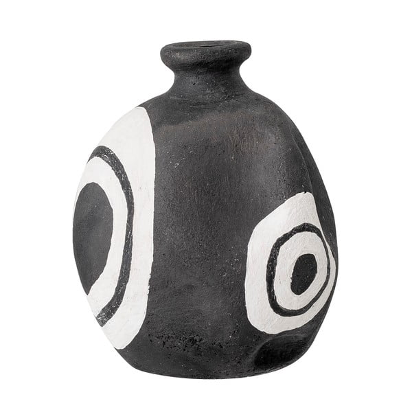 Juoda dekoratyvinė vaza Bloomingville Mika, aukštis 14 cm-image-2