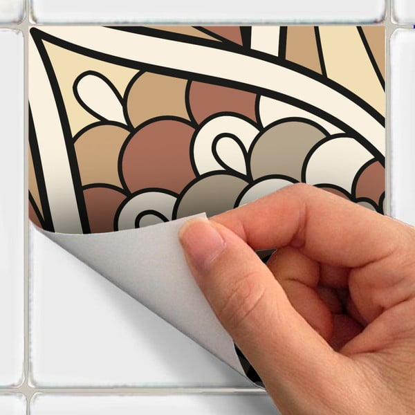 24 sieninių lipdukų rinkinys Ambiance Tiles Piura, 10 x 10 cm-image-3