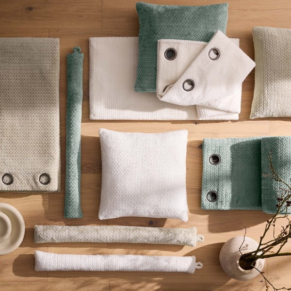 Kreminės spalvos sandarinimo juosta 10x80 cm Flanela – douceur d'intérieur-image-4