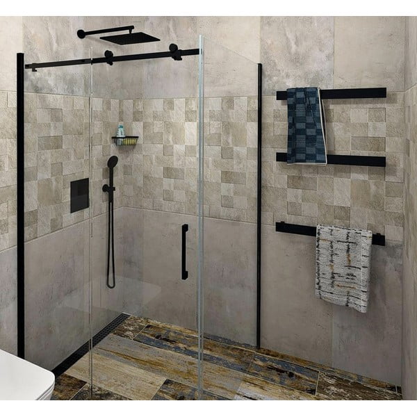 Sieninis rankšluosčio laikiklis matinės juodos spalvos Patron – Sapho-image-2