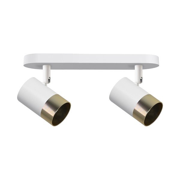 Lubinis šviestuvas baltos spalvos/auksinės spalvos 34x5.5 cm su metaliniu gaubtu Tobi – Candellux Lighting