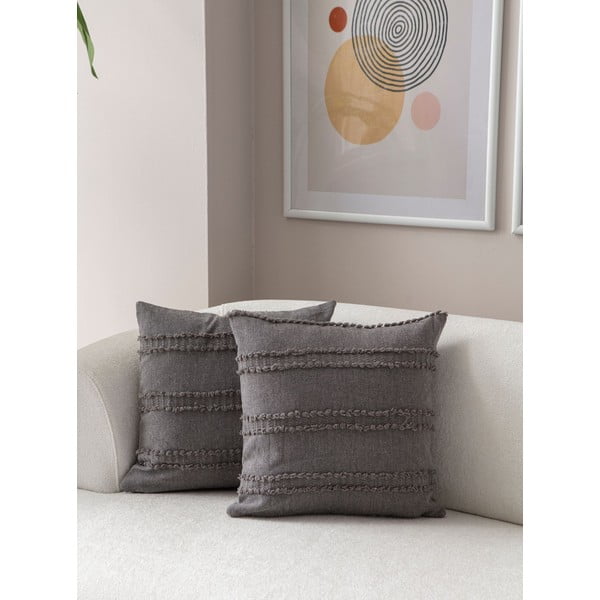 Dekoratyviniai pagalvių užvalkalai 2 vnt. 43x43 cm Tuffet – Mioli Decor-image-1