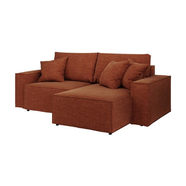 Sulankstoma kampinė sofa oranžinės spalvos (kintama) Melow – Ghado-image-2