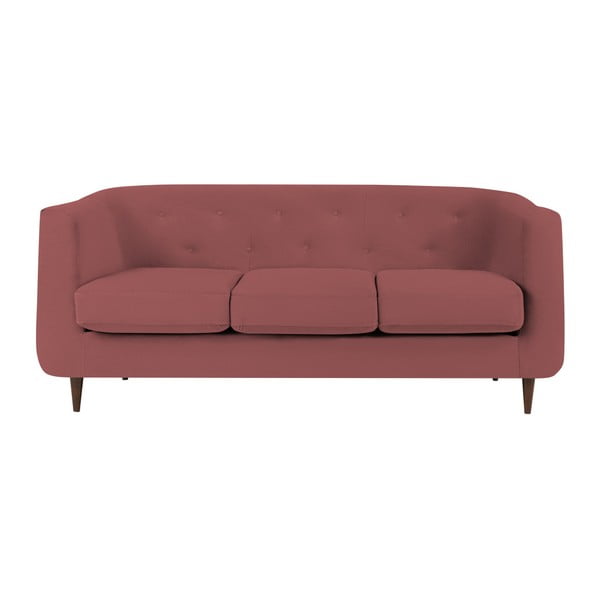 Rožinės ir raudonos spalvos sofa "Kooko Home Love", 175 cm