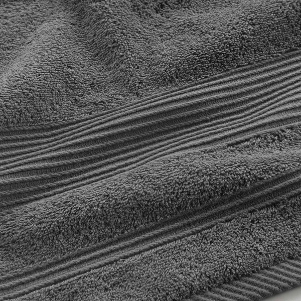Iš frote audinio iš medvilnės vonios rankšluostis tamsiai pilkos spalvos 90x150 cm Tendresse – douceur d'intérieur-image-2