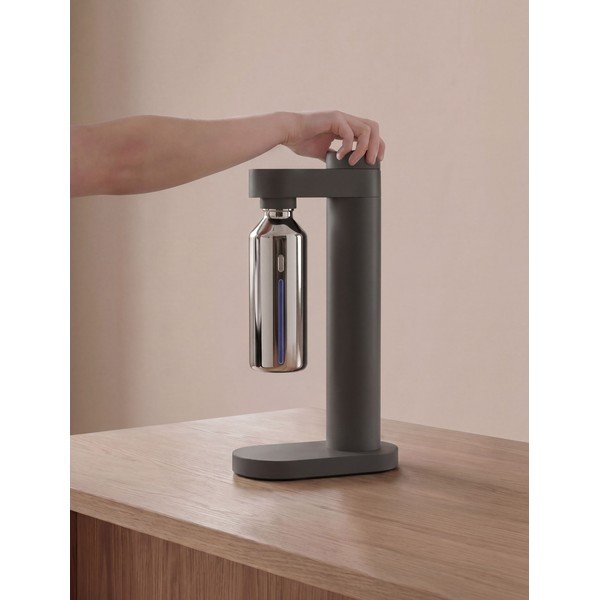 Sidabrinės spalvos iš nerūdijančio plieno butelis gazuoto vandens gamintuvui Brus – Stelton-image-3