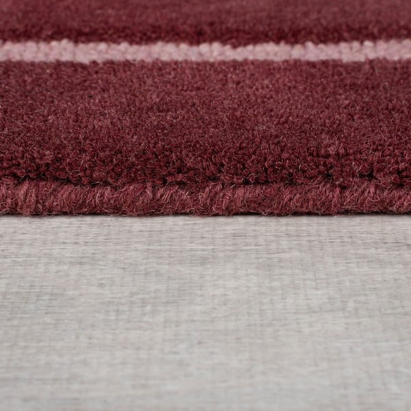 Rankų darbo iš vilnos kilimas bordo spalvos 150x240 cm Split Ombre Shaped – Flair Rugs-image-4