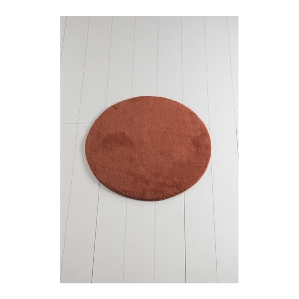 Plytų raudonos spalvos vonios kilimėlis "Colors of Cap", ⌀ 90 cm