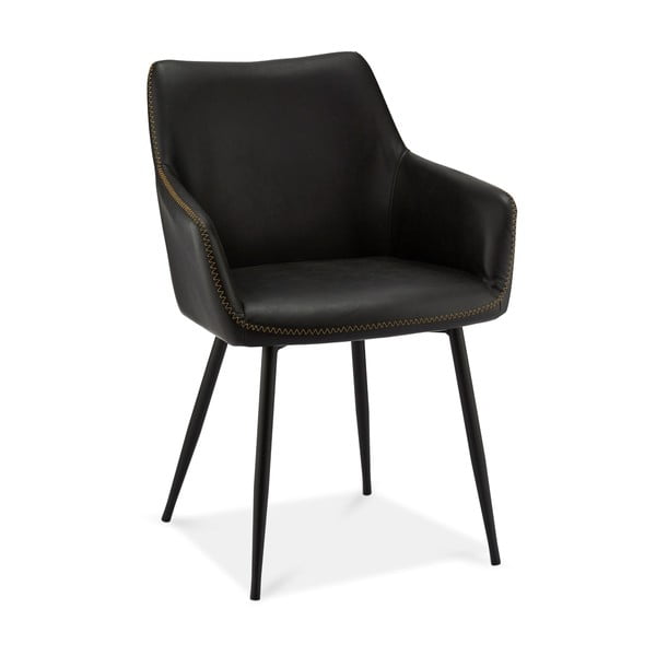 Valgomojo kėdės juodos spalvos 2 vnt. Maria – Furnhouse
