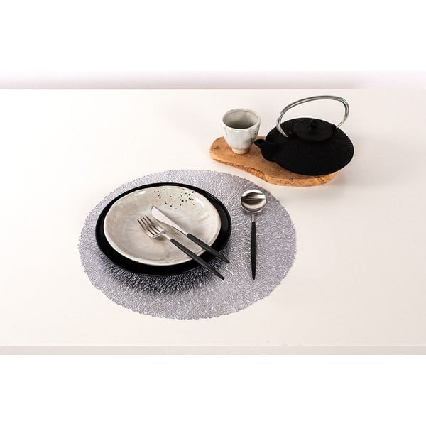Sidabro spalvos padėkliukas Tiseco Home Studio, ⌀ 38 cm-image-2