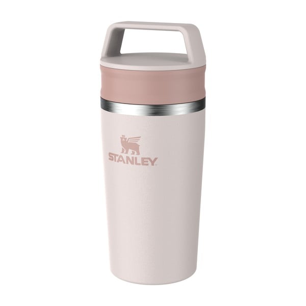 Šviesiai rožinės spalvos iš nerūdijančio plieno termo puodelis 350 ml Café-To-Go Rose Quartz – Stanley-image-2