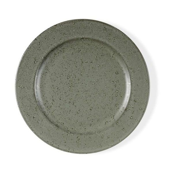 Žaliai pilkos spalvos akmens masės desertinė lėkštė "Bitz Mensa", 22 cm skersmens
