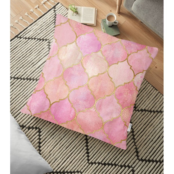 Minimalistiniai pagalvių užvalkalai Pinky Orient, 70 x 70 cm