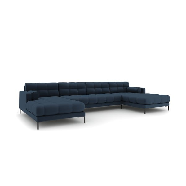 Kampinė sofa mėlynos spalvos („U“ formos) Bali – Cosmopolitan Design